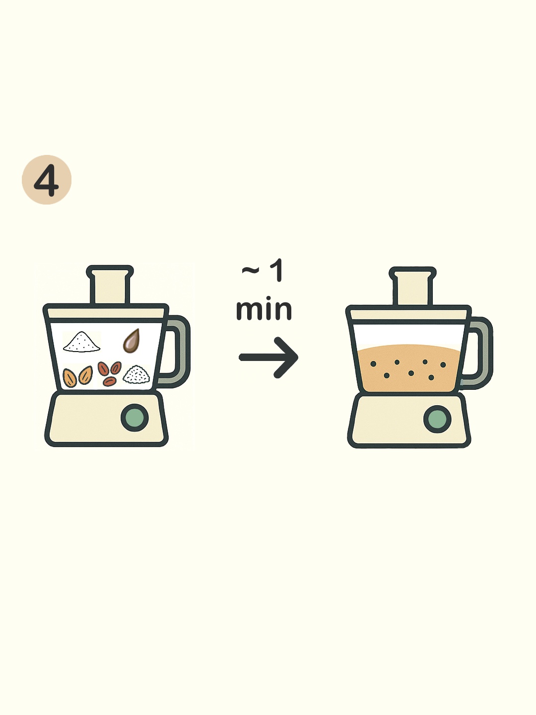 The blended almond and date mixture
